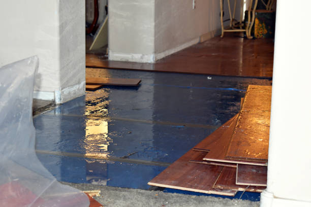 Professional Flood Damage Restoration technician working in Hilham, TN